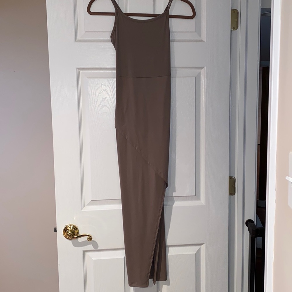 Mocha maxi dress